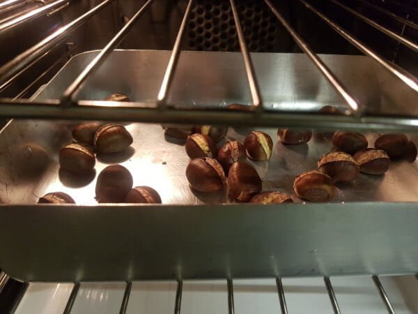 Castagne al forno