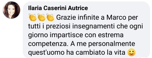 Testimonial Ilaria Caserini